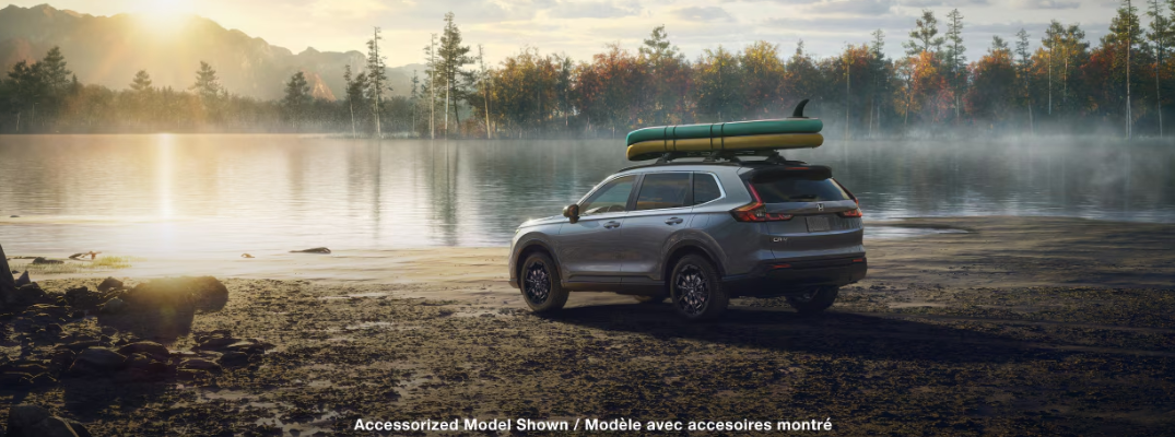 2025 Honda CR-V parked by water