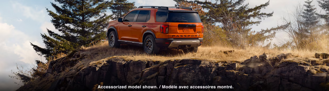 A 2026 Honda Passport parked on a hill
