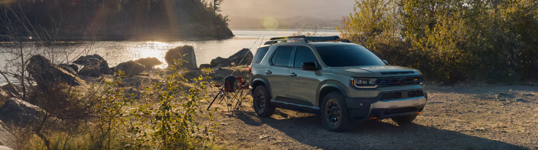 2026 Honda Passport parked near a stream