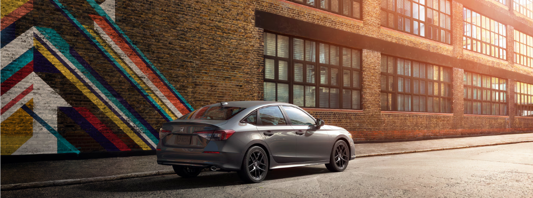 2026 Honda Civic parked outside of a building