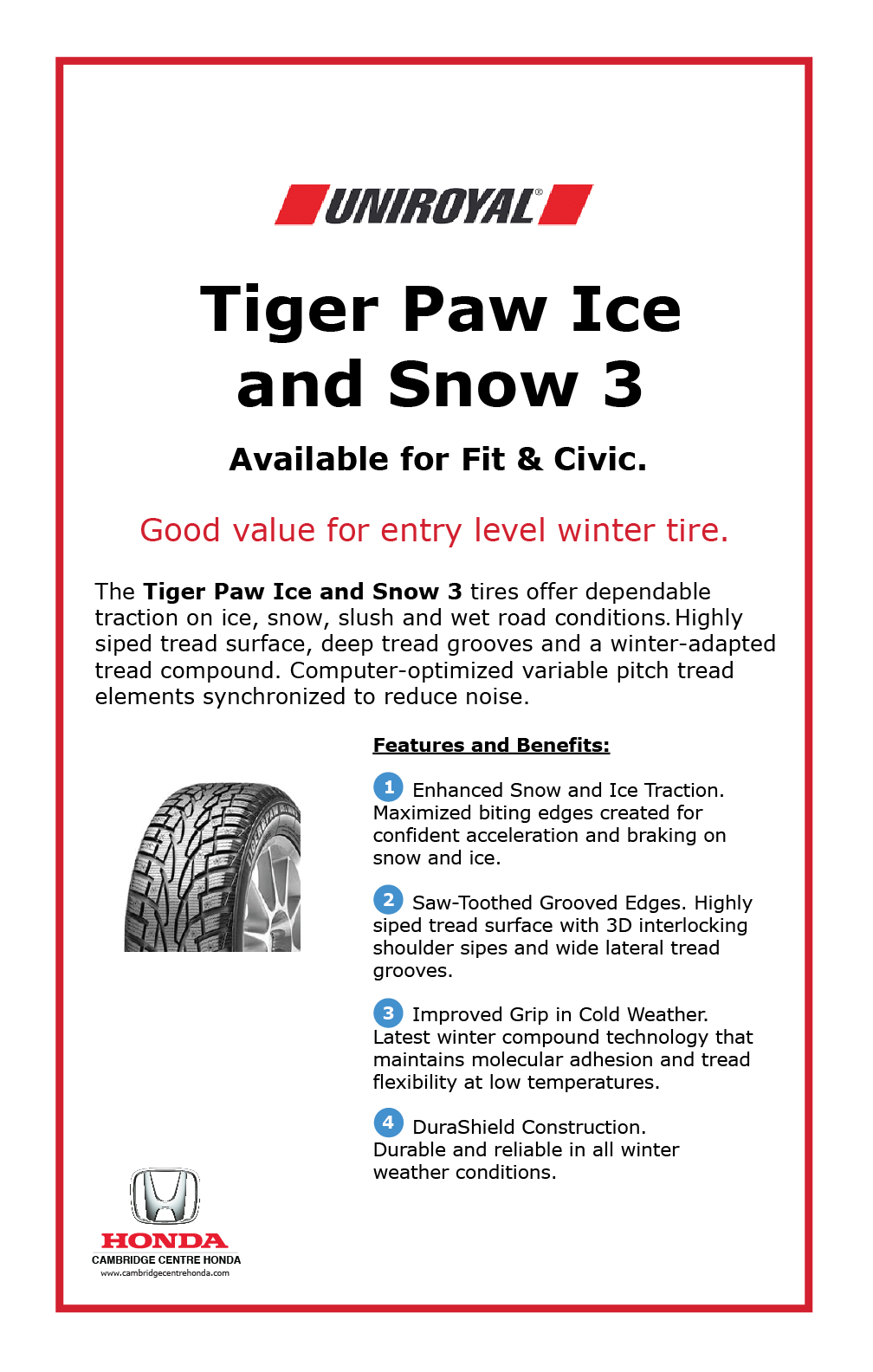 Uniroyal Tiger Paw Ice and Snow 3