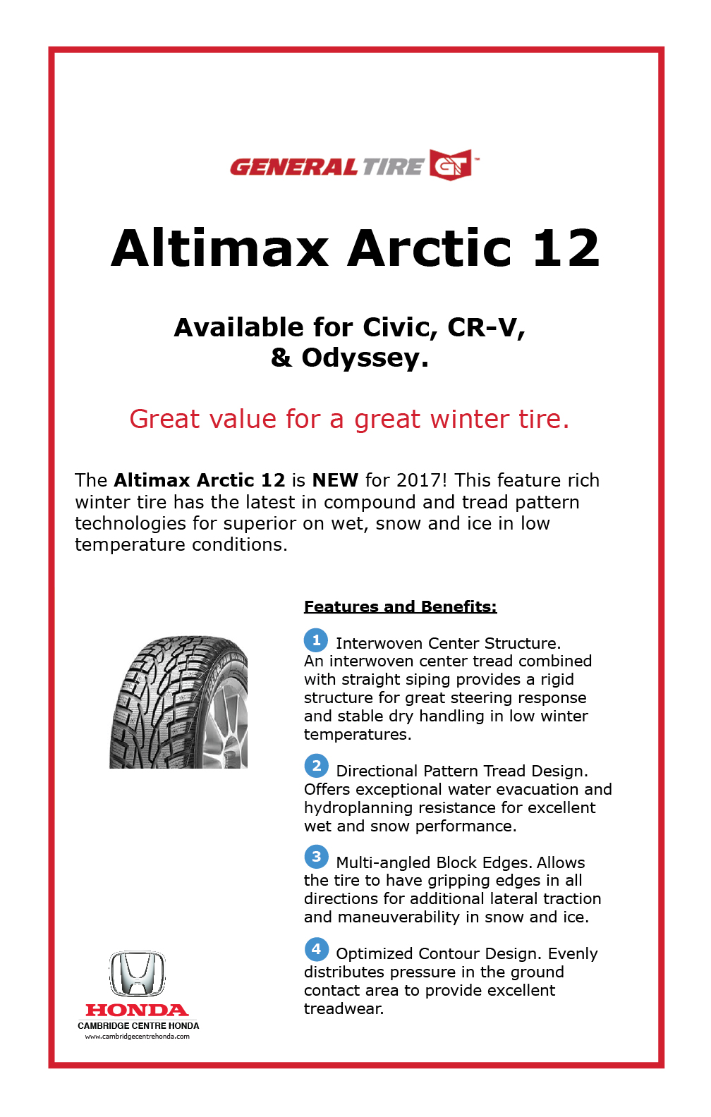 General Tire Altimax Arctic 12