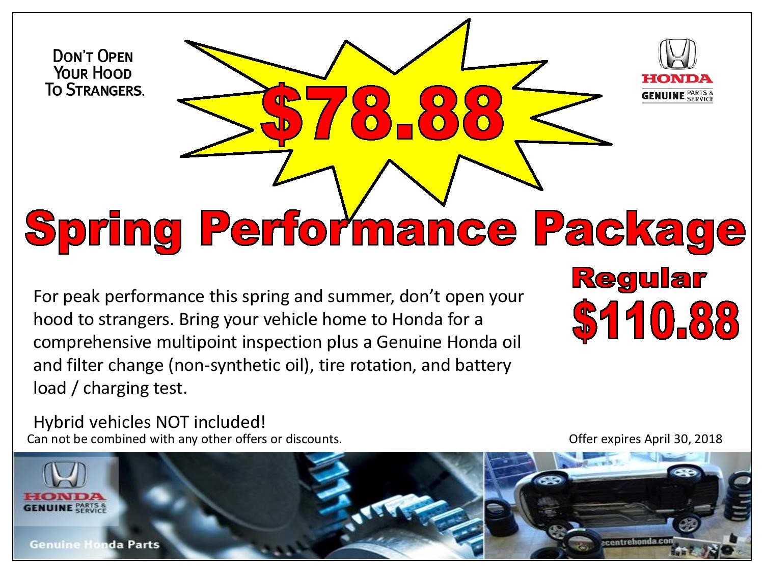 Spring Perfomance Package $78.88 Spring Perfomance Package $78.88